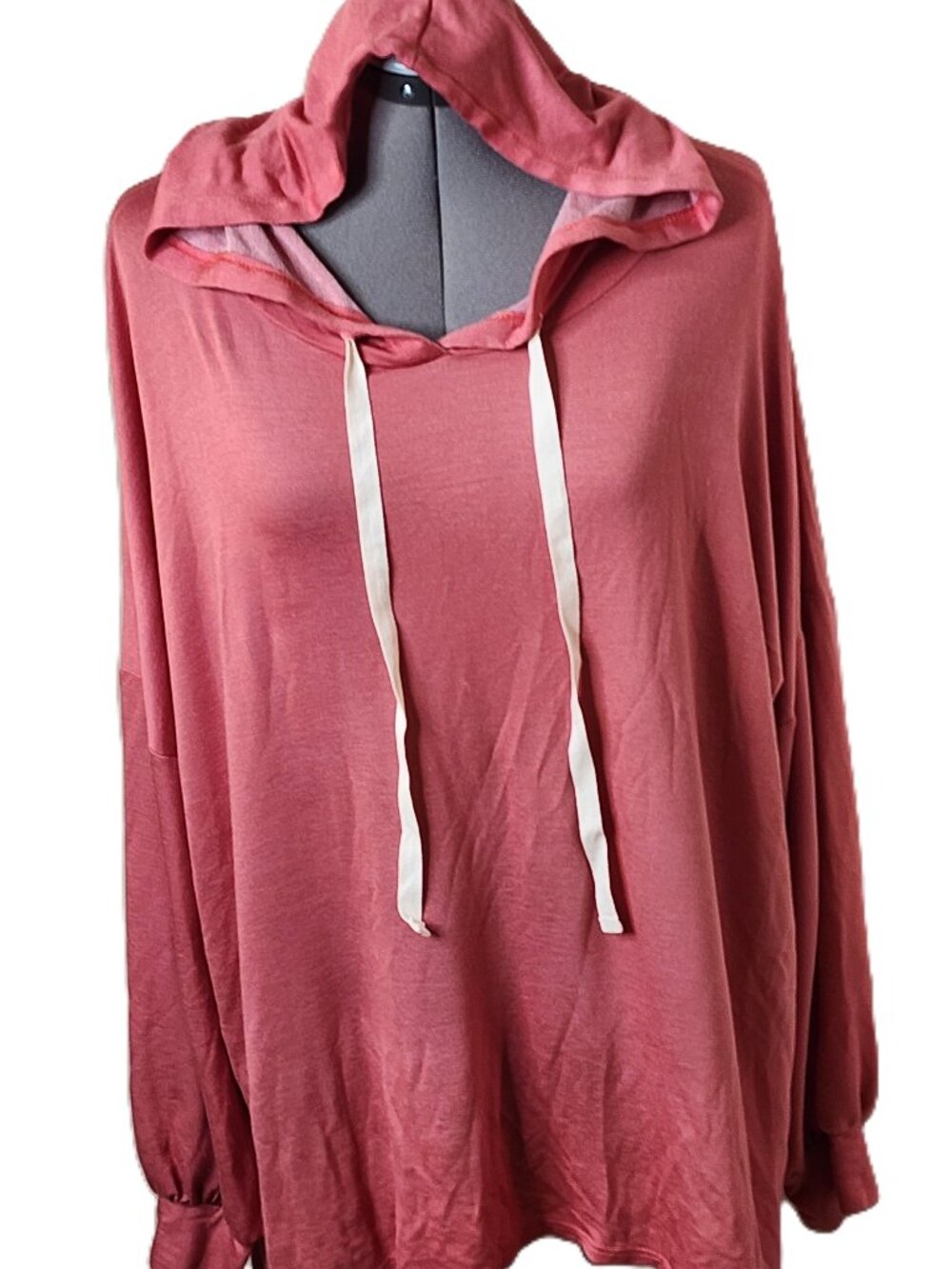 Fantastic Fawn Throw & Go Coral Women's Hoodie Size Large NWT